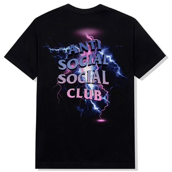 NWT ASSC Anti Social Social Club Bolt From The Blue Black Shirt Size Small - Picture 8 of 8